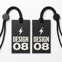 Étiquettes de marque tendance, impression UV sur mesure pour studio de design de mode et accessoires vestimentaires de luxe