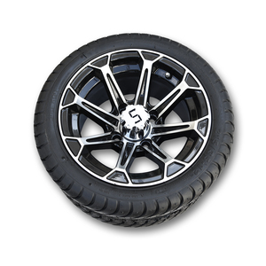 Ensemble de pneus et roues SRGCTW-203 pour voiturette de golf, 215/35-12, 4 plis, avec jantes de 12 pouces - Product Image 5