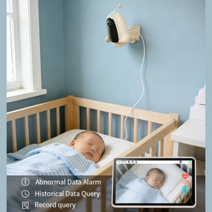 ไม่มี Wifi ไม่มีแอพ จอภาพเด็ก 7 นิ้ว 1080P พร้อมเรดาร์ตรวจจับสัญญาณชีพ ตรวจวัดอัตราการเต้นของหัวใจ การหายใจ ระบบแจ้งเตือนเสียงร้องไห้ด้วย AI กล้อง 2MP - Product Image 4
