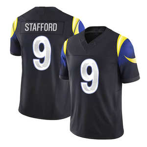 เสื้อฟุตบอลอเมริกันแบบกำหนดเอง ลอสแอนเจลิส ปี 2025 ชุดกีฬาสำหรับผู้ชายและเยาวชน ปักโลโก้ แขนสั้น - Product Image 3