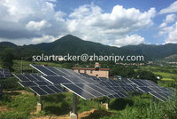 Système de suivi solaire pour zone de montagne vallonnée kit de suiveur solaire système de suivi solaire à double axe avec suiveur solaire