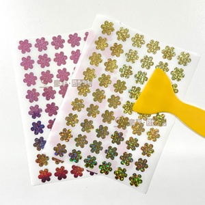 Autocollants à gratter personnalisés irréguliers au laser, étiquettes vierges holographiques pour codes secrets, bricolage, jeux à domicile, messages - Product Image 1