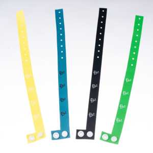 צמידי זיהוי לקידום מכירות פר propagand פרגמנט צמידים ממוחזרים ידידותיים לסביבה בצורת L מסיבת קונצרט מועדון רצועת יד - Product Image 3