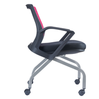 Chaise mobile en maille de qualité professionnelle avec roulettes, sièges empilables durables pour la formation, avec roulettes pour projets scolaires et de bureau agiles