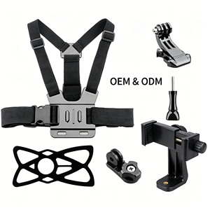 Nouveau support de téléphone portable élastique réglable 6 en 1, clip rapide, support de téléphone portable, sangle de poitrine pour caméra d'action, harnais pour GoPro 11 10 - Product Image 1