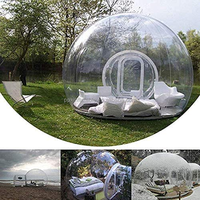 Tente gonflable en PVC pour événements en plein air, chambres à bulles transparentes gonflables, dôme, maison à bulles, hôtel à bulles
