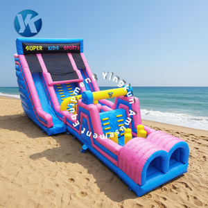 Percorso a Ostacoli Gonfiabile Gigante Personalizzabile con Scivolo, <span class=keywords><strong>Parco</strong></span> <span class=keywords><strong>Giochi</strong></span> Tropicale per Sfidare le Provazioni, per Bambini e Adulti - Product Image 3