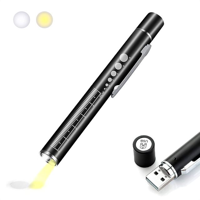 Green Light Starry Laser Flashlight LED White Light Adjustable Beam Rechargeable 18650 Battery Fixed-Point Teaching for Driving