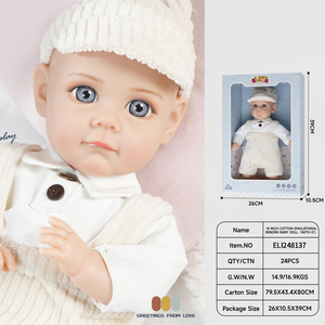 Muñeca Reborn de Boutique de Moda, 60 cm, Muñeca de Silicona Simulada <span class=keywords><strong>con</strong></span> <span class=keywords><strong>Cabello</strong></span> <span class=keywords><strong>Largo</strong></span> - Product Image 2
