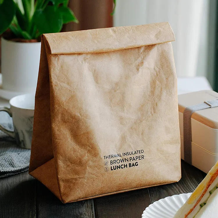 Dupont Tyvek Bag Hot Sell Tyvek Cooler Bag Kraft Paper Color Tyvek Lunch Insulation Bag