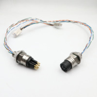 Connecteur Ethernet étanche HYSF pour transmission de signal sous-marine en haute mer, prise de câble composite pour réseau électrique RG45 CAT6 316L