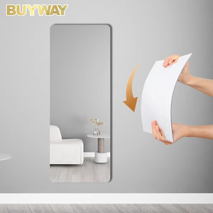 Full Body Self Adhesive Modern Frameless Square Small <strong>Sticky</strong> <strong>Wall</strong> Full Length <strong>Wall</strong> Acrylic <strong>Mirror</strong> Decor <strong>Mirrors</strong> for Living Room - Product Image 5