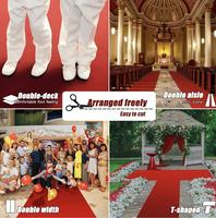 Tapis rouge personnalisé en feutre non tissé pour événements, mariages, expositions, salons professionnels