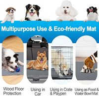 Casa Paw Tapis de propreté pour chien et chiot, lavables en machine, en polyester, à absorption rapide, réutilisables, antidérapants (lot de 2, 18x24 pouces)