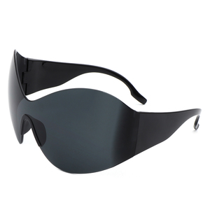 1012 One Piece Steampunk Y2K <b>Sunglasses</b> for Women Vintage Oversized Punk Sun Glasses Men 2000'S Hip Hop Shades 2023 - Product Image 3