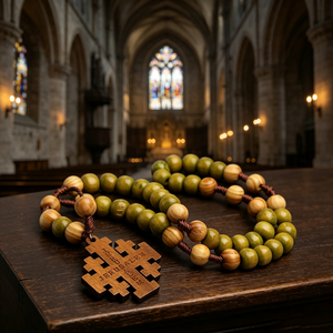 Cruces y medallas de madera natural a granel, cuentas personalizadas, respuesta rápida, centro de mesa, regalo, crucifijo católico para rosario, sencillo. - Product Image 3