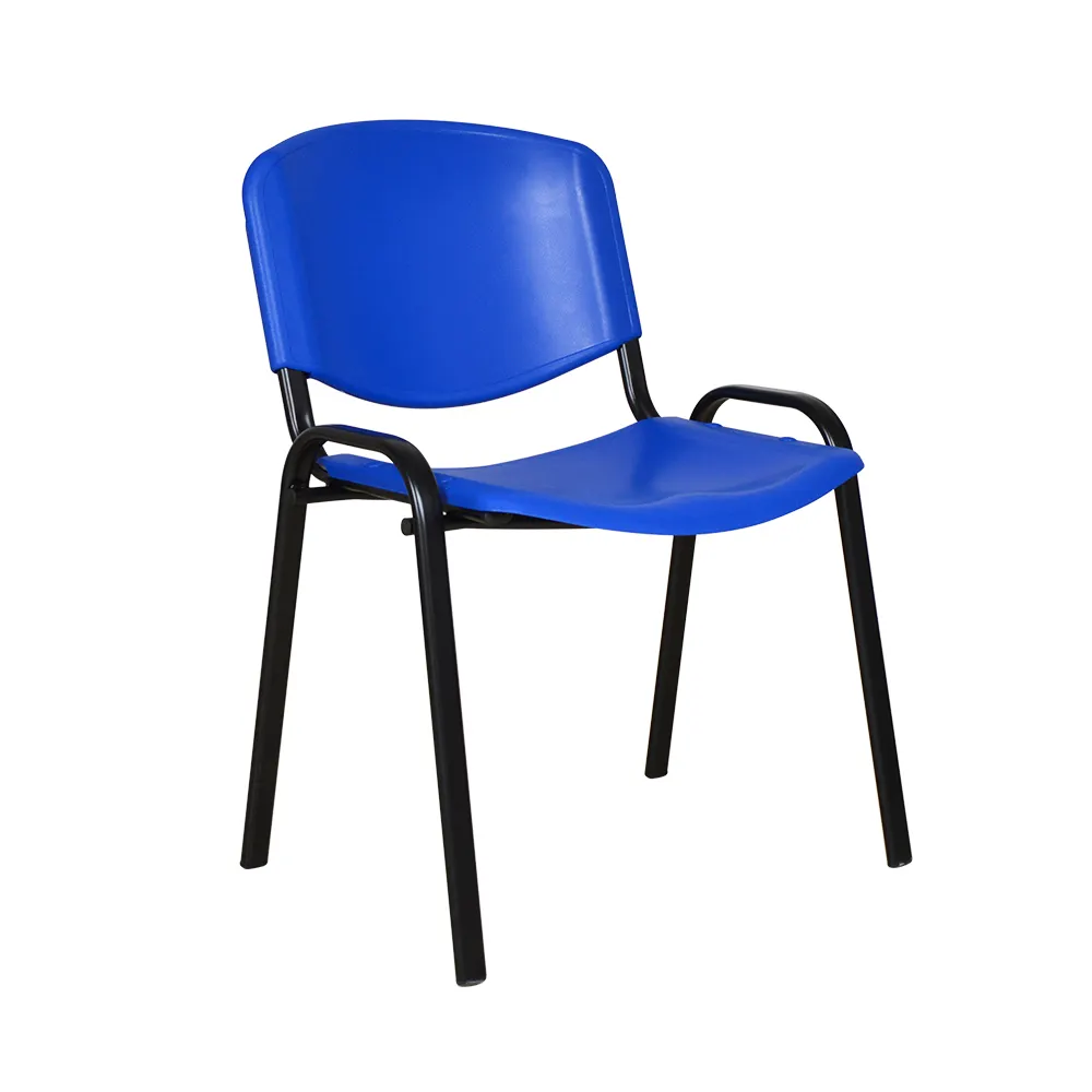 Fabrikant Goedkope Kwaliteit Blauw Plastic Wachtende Stapelbare Conferentiestoelen