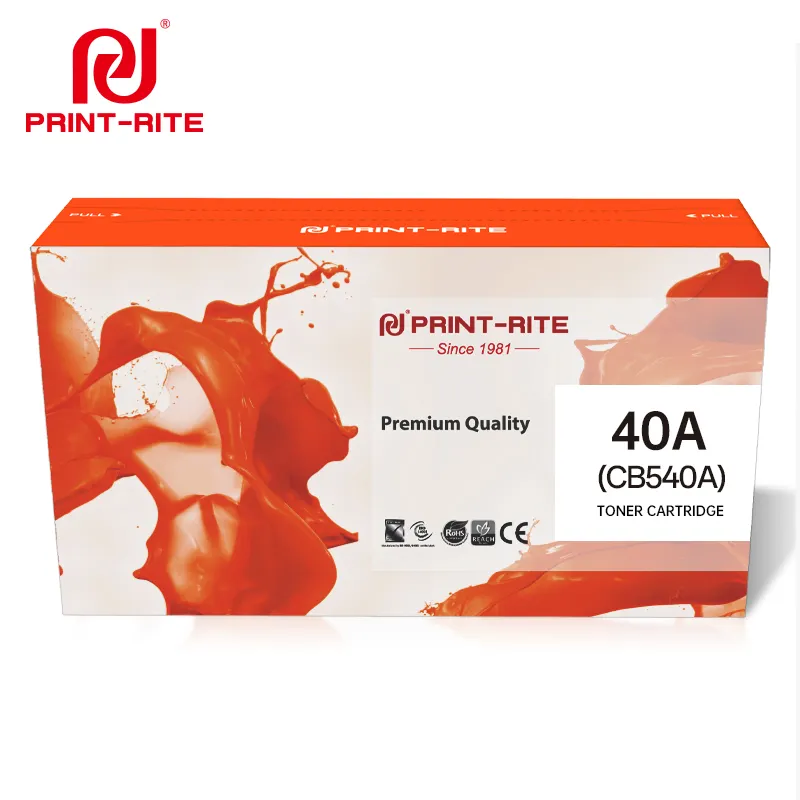 Print-Rite 40A CB540A Toner Cartridge with chip ReManufactured Compatible HP color LaserJet CP1215/CP1515N printer