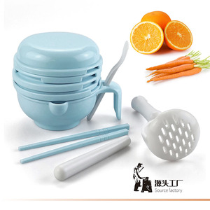 Set manual de molinillo y exprimidor de alimentos para bebés Friends con funciones de molienda, filtrado y servir - Product Image 4