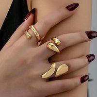 Moderne 18K Vergoldete Zirkon-Ringe für Frauen mit Unregelmäßigem Ovalem Hohldesign für den Täglichen Gebrauch GaoDian Marke