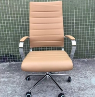 Best-seller Chaise de bureau de direction en cuir PU à dossier haut Chaise de patron de luxe contemporaine ergonomique blanche de luxe