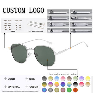 Gafas de Sol Ovaladas con Montura Completa, Lentes Degradadas, 100% Protección UV, Unisex, Protección Solar para Adultos, Estilo Retro - Product Image 2