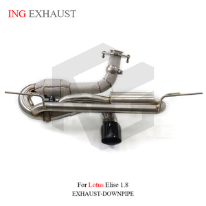 Tubo de Escape de Acero Inoxidable de Alto Flujo ING para Lotus Elise 1.8, Silenciador Catback con Válvula, Piezas de Alto Rendimiento para Automóviles - Product Image 3