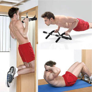 Barre d'entraînement pour le haut du corps en acier inoxydable pour les exercices de traction - Équipement de gym portable avec une capacité de 20 kg - Product Image 6