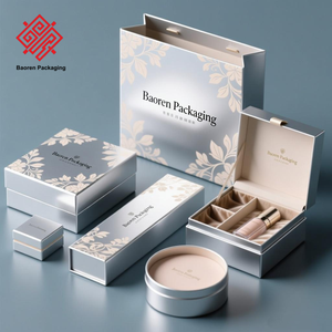 BAoren ชุดกล่องของขวัญสำหรับเครื่องสำอาง, กล่องใส่เครื่องสำอางพาวเวอร์ครีมอายแชโดว์แบบหลวมทำตามสั่ง - Product Image 1