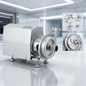 Stainless Steel Sanitary Self Priming <b>Pump</b> OEM Low for Milk Beer <b>Wine</b> Wort Soybean Beverage Transfer Centrifugal - Product Image 2