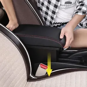 Boîte d'<span class=keywords><strong>accoudoir</strong></span> de voiture Smart Fortwo/Forfour, rangement intérieur, pièce de rénovation, modèle 2015-2018, C0003, matériau en cuir - Product Image 5