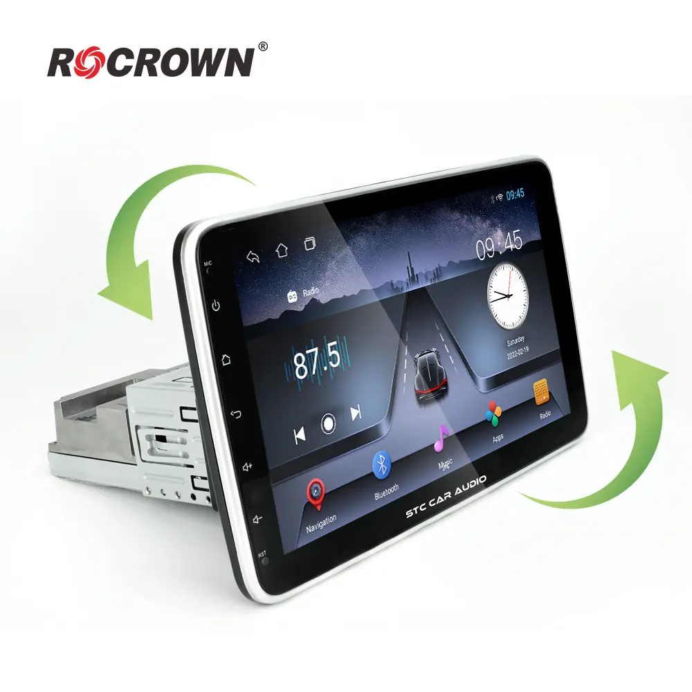 Lecteur DVD de voiture Android 12 Lecteur multimédia de voiture 9 pouces pour radio universelle stéréo Audio Head Unit Carplay Screen android car radio