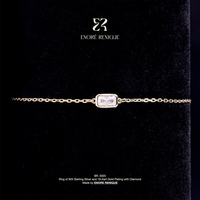 Gelang Moissanite Potongan Emerald 0.5ct Warna D VVS1 Perak Sterling 925 Berlapis Emas 18K Berkualitas Tinggi Tahan Air