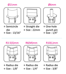 6 in 1多機能100枚穴あけ丸型オプションホールパンチャー2 in 1マシン手動紙コーナーラウンダーカッター - Product Image 4