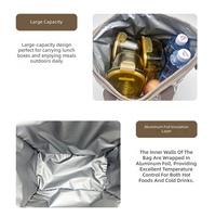 Sac à lunch isotherme en polyester Tanglan, sac isotherme en aluminium de grande capacité, sac de transport alimentaire pliable imperméable