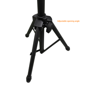 BS-325B-1 Heavy Duty Compact Metal Rubber <b>Speaker</b> <b>Stand</b> Tripod 30kg Capacity 65-101cm Height for Improved Sound Projection - Product Image 3