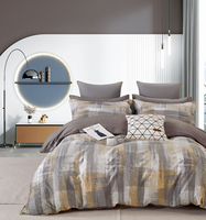 Prix d'usine, ensemble de literie 100% coton, imprimé semi-réactif personnalisé, ensemble de housse de couette