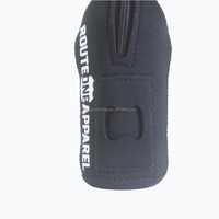 Manchon isotherme personnalisé en néoprène pour bouteille de bière avec fermeture éclair et poche pour ouvre-bouteille, pour bouteilles de 12 oz