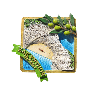 Aimant Frigo Bois 3D Cameroun - Souvenir De Voyage, Décoration Faite Main - Environ 8x8 Cm