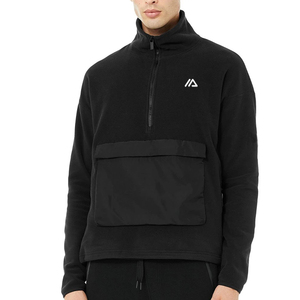 ZM-805 Polar <strong>Fleece</strong> Pullover 1/2 Zip Pullover <strong>Mens</strong> Winter Warm <strong>Jumper</strong> and Ripstop Pockets - Product Image 3