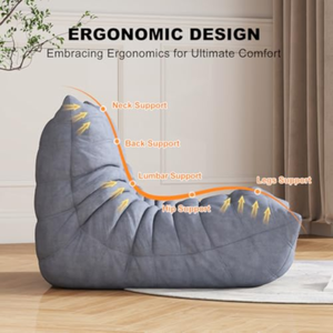 Silla Plegable Perfecta para Negocios de Comercio Electrónico con Funda de Lino, Espuma Ecológica, Diseño Moderno y Portátil para Uso en el Dormitorio - Product Image 1