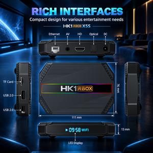 2026 HK1 <span class=keywords><strong>RBOX</strong></span> X5S Smart TV-Box 4K Android 14 S905Y5 4GB 32GB 64GB Dual WLAN BT Fire TV Stick Set-Top-Box Android TV-Box HK1RBOX - Product Image 5