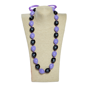 新着Kukuiナットアクリル卒業シーズンリボンネックレスプリントファッションチェーンネックレス - Product Image 6