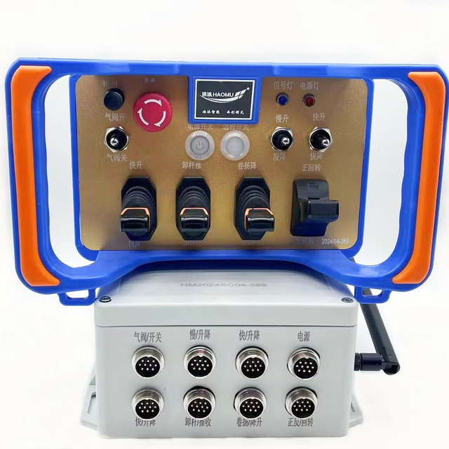Wireless Proportional Radio Remote Control for Concrete Pump Truck Crane with 7 Hydraulic Joysticks Industrial Operation System