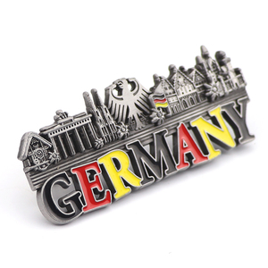 Imán de nevera de Metal 3D para viaje, imán de nevera para viaje de <span class=keywords><strong>Alemania</strong></span>, diseño personalizado, muestra gratis - Product Image 4