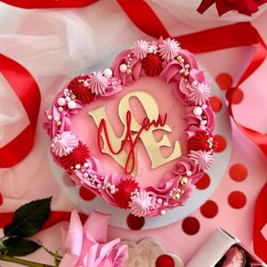 Décoration de gâteau <span class=keywords><strong>en</strong></span> acrylique « Love » pour la Saint-Valentin, décoration de gâteau pour la Saint-Valentin, décoration de mariage et d'anniversaire - Product Image 2