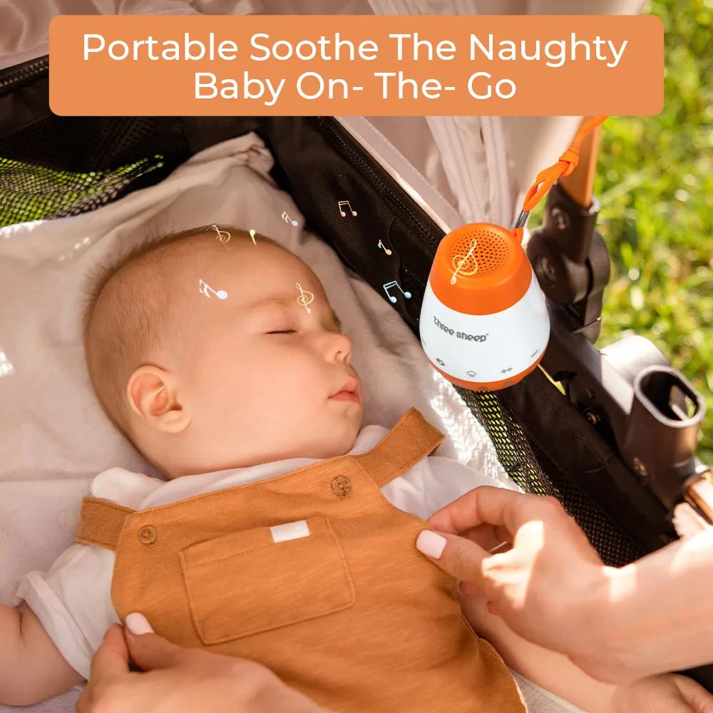 Bebekler için 1800mAh şarj edilebilir taşınabilir beyaz gürültü bebek Soother ses makinesi uyku mucize Shusher
