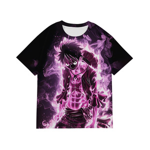 <span class=keywords><strong>T</strong></span>-<span class=keywords><strong>shirt</strong></span> unisexe à manches courtes <span class=keywords><strong>Luffy</strong></span> en polyester doux imprimé, motif dessin animé classique 2026, idéal pour l'é<span class=keywords><strong>t</strong></span>é - Product Image 3
