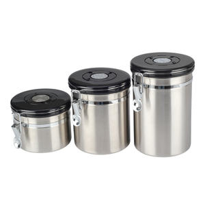 Stainless Steel Coffee <b>Storage</b> <b>Container</b>, <b>Kitchen</b> <b>Storage</b> <b>Container</b> with Date Tracker for Beans, Ground, Tea - Product Image 2