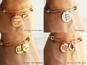 Pulsera de acero inoxidable con <span class=keywords><strong>citas</strong></span> personalizadas, brazalete expandible, regalo conmemorativo - Product Image 4